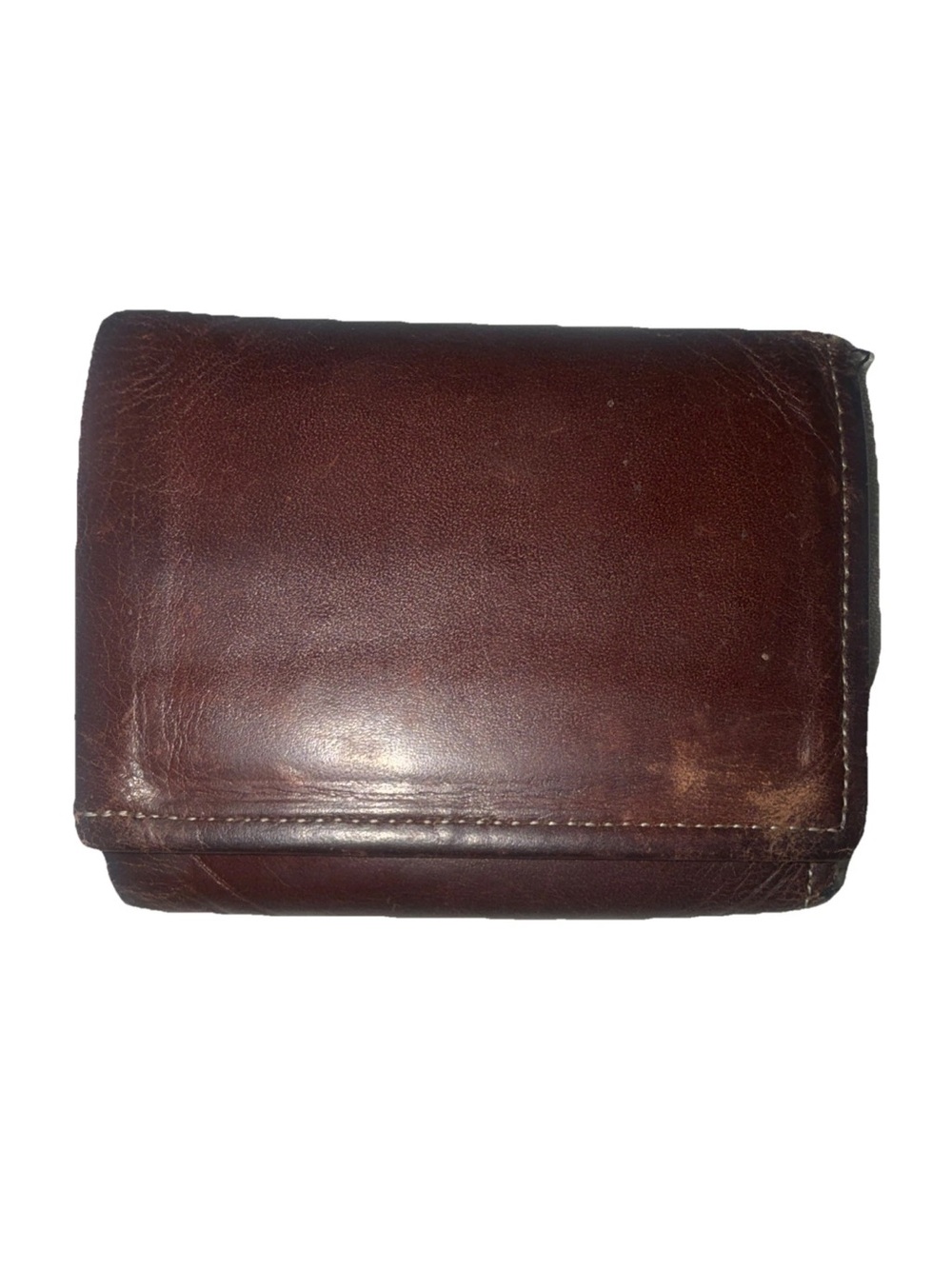 Rolfs Dark Brown Leather Compact Wallet